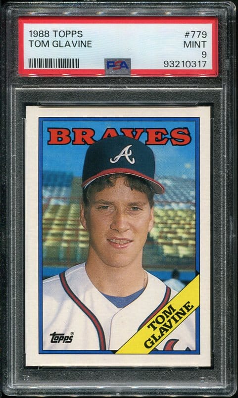 1988 Topps #779 Tom Glavine Rookie PSA 9 Baseball Card