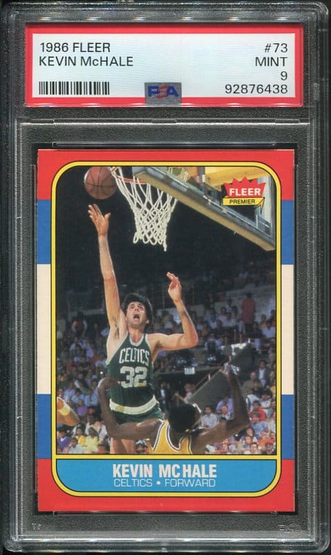 1986 Fleer #73 Kevin McHale PSA 9 Basketball Card