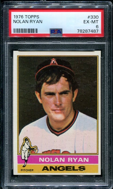 Authentic 1970 Topps #330 Nolan Ryan PSA 6 Baseball Card