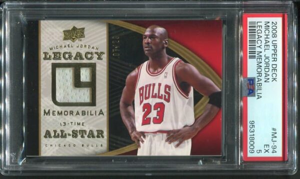 Authentic 2008 Upper Deck #MJ-94 Michael Jordan Legacy Memorabilia Basketball Card