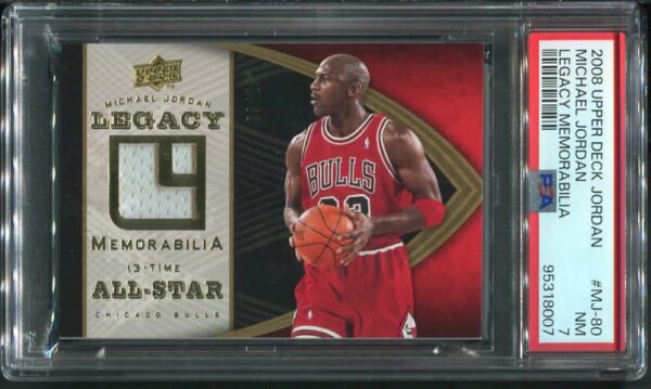 Authentic 2008 Upper Deck #MJ-80 Michael Jordan Legacy Memorabilia Basketball Card