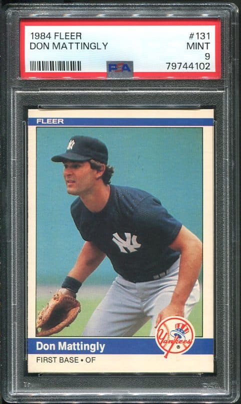 Authentic 1984 Fleer #131 Don Mattingly PSA 9 Rookie Baseball card