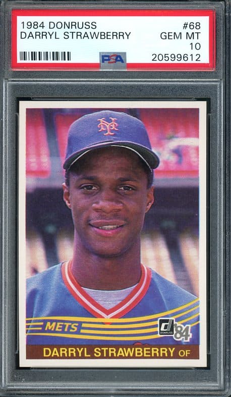 Authentic 1984 Donruss #68 Darryl Strawberry PSA 10 Rookie Baseball Card