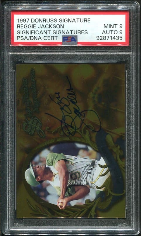 Authentic 1997 Donruss Significant Signatures Reggie Jackson Baseball Card