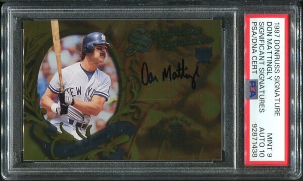 Authentic 1997 Donruss Significant Signatures Don Mattingly Baseball Card