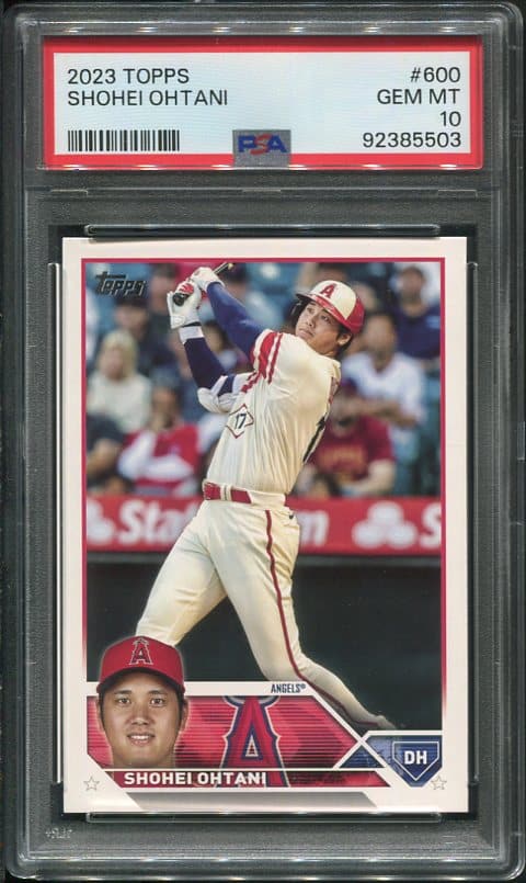 2023 Topps #600 Shohei Ohtani PSA 10 Baseball Card