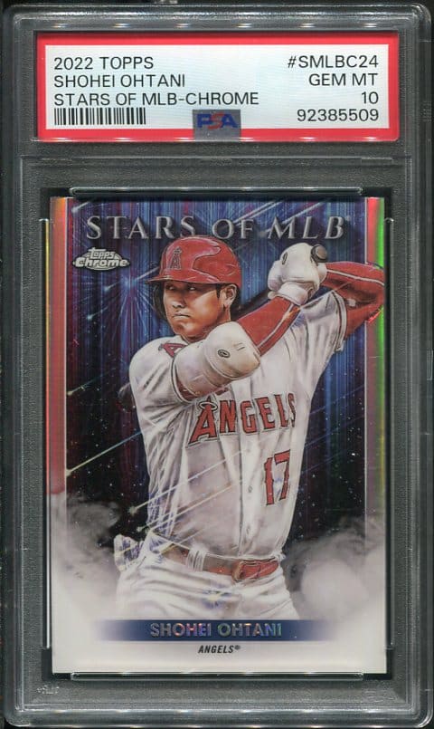 2022 Topps #SMLBC24 Shohei Ohtani PSA 10 Baseball Card