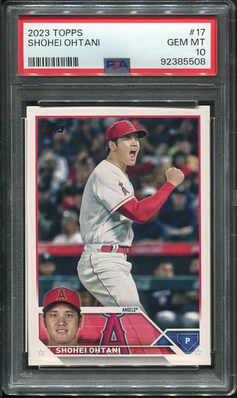 2023 Topps #17 Shohei Ohtani PSA 10 Baseball Card