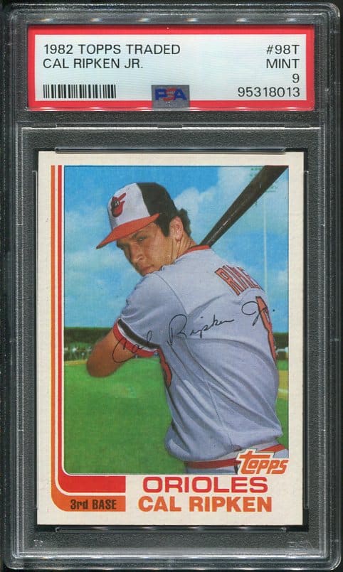 Authentic 1982 Topps Traded #98T Cal Ripken, Jr. PSA 9 Baseball Card