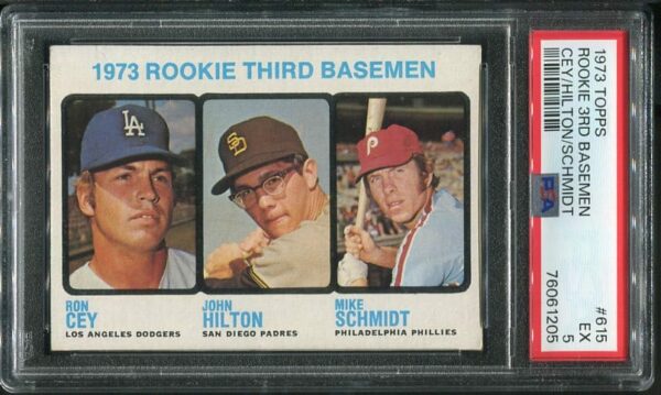 Authentic 1973 Topps #615 Mike Schmidt PSA 5 Rookie Baseball Card