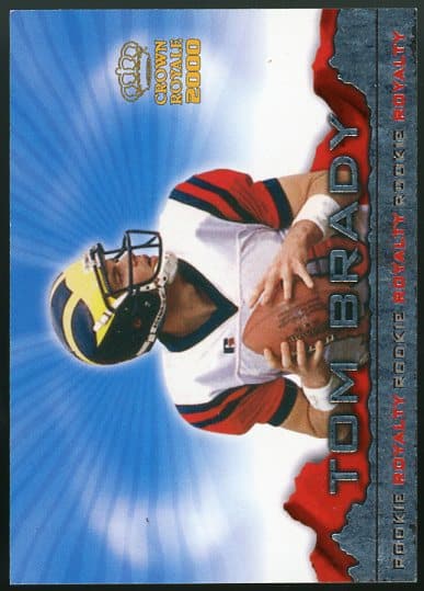 Authentic 2000 Crown Royale #2 Tom Brady Rookie Royalty Rookie Football Card