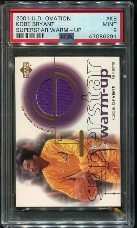 Authentic 2001 UD Ovation #KB Kobe Bryant PSA 9 Basketball Card