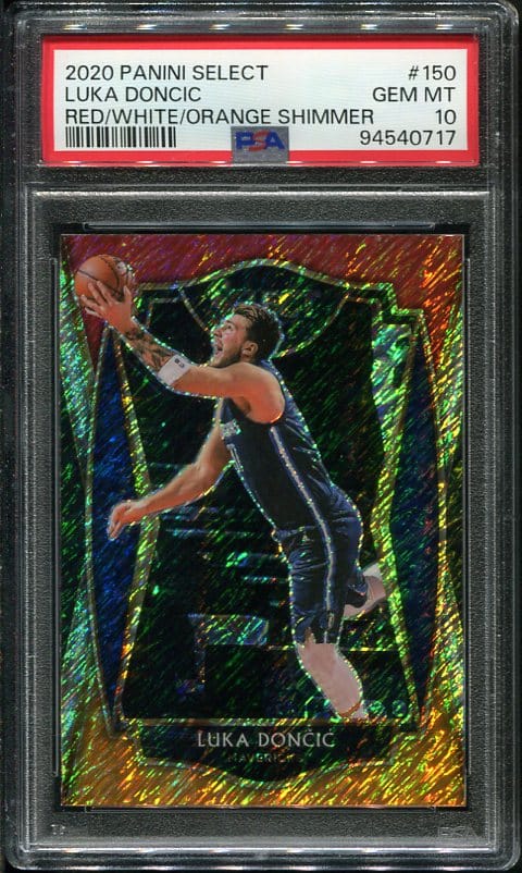 Authentic 2020 Panini Select Luka Doncic Shimmer PSA 10 Basketball Card