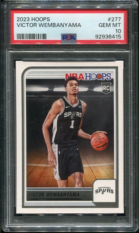 2023 Hoops #277 Victor Wembanyama PSA 10 Rookie Basketball Card