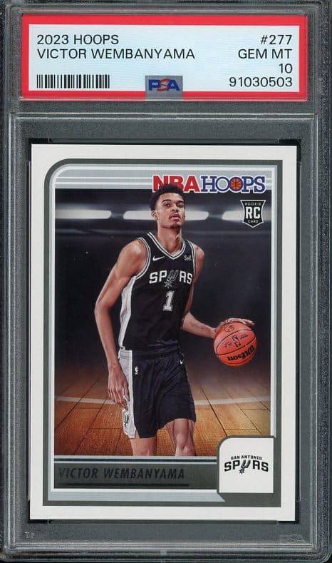 2023 Hoops #277 Victor Wembanyama PSA 10 Rookie Basketball Card