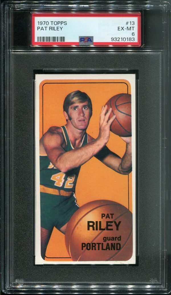 Authentic 1970 Topps #13 Pat Riley PSA 6 Rookie Basketball Card