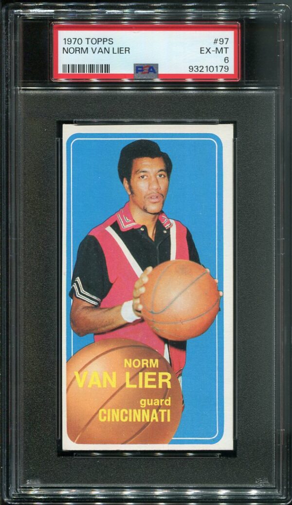 Authentic 1970 Topps #97 Norm Van Lier PSA 6 Rookie Basketball Card