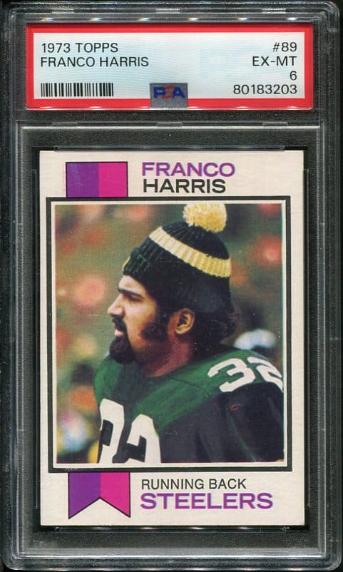 1973 Topps #89 Franco Harris PSA 6 Rookie Football Card