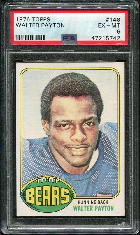 Authentic 1976 Topps #148 Walter Payton PSA 6 Rookie Football Card