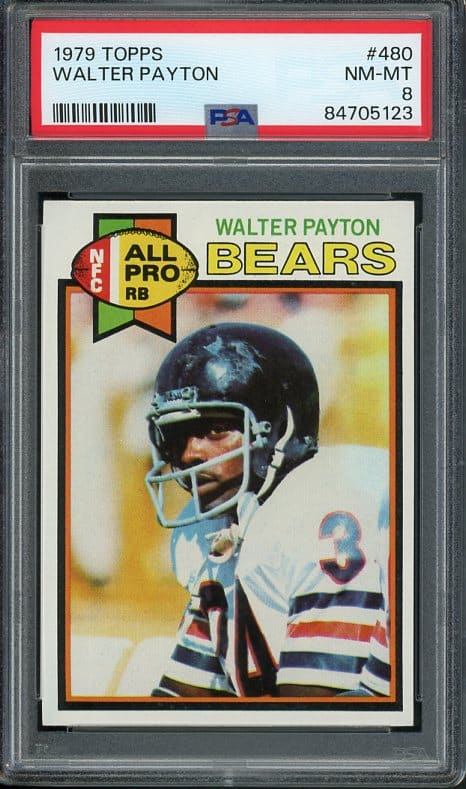 Authentic 1979 Topps #480 Walter Payton PSA 7 Football Card