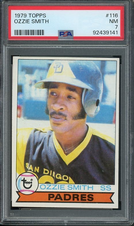 Authentic 1979 Topps #116 Ozzie Smith PSA 7 Rookie Baseball Card