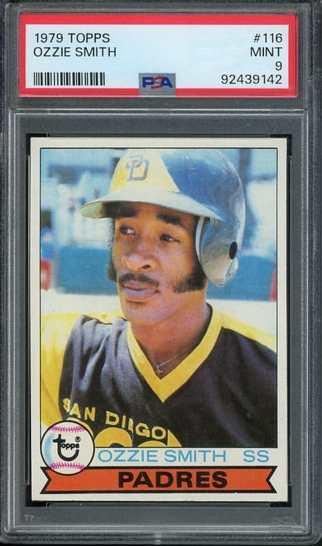 Authentic 1979 Topps #116 Ozzie Smith PSA 9 Rookie Baseball Card