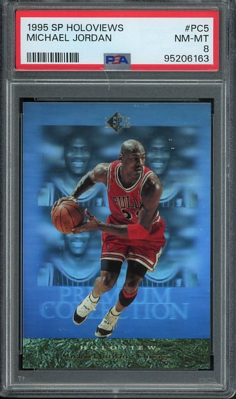 1995 SP Holoviews #PC5 Michael Jordan PSA 8 Basketball Card