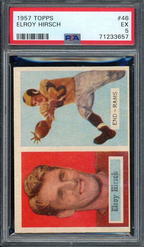 Authentic 1957 Topps #46 Elroy Hirsch PSA 5 Football Card