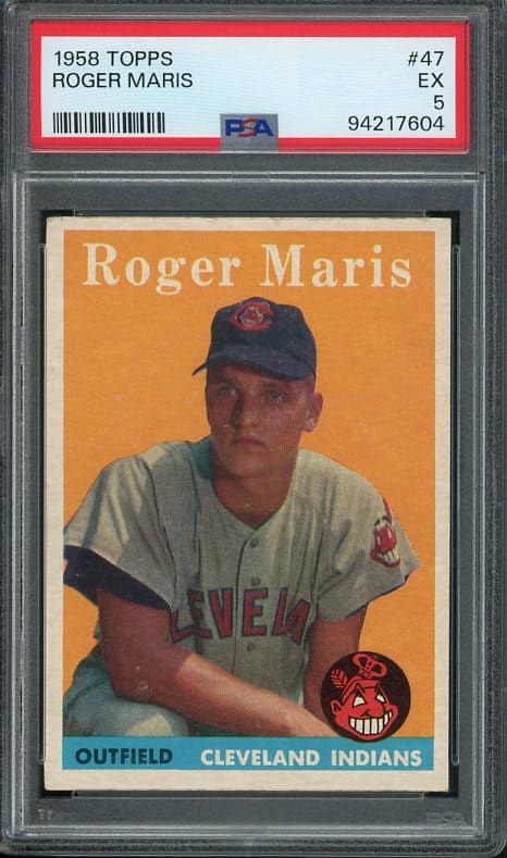 1958 Topps #47 Roger Maris PSA 5 Rookie Baseball Card