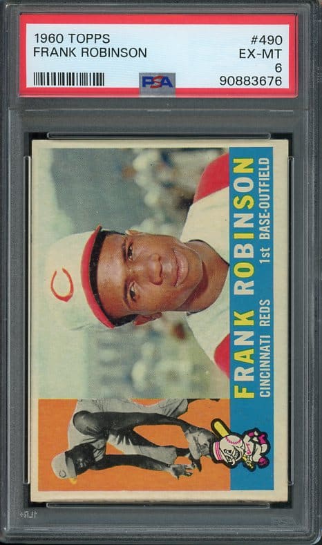 Authentic 1960 Topps #490 Frank Robinson PSA 6 Baseball Card