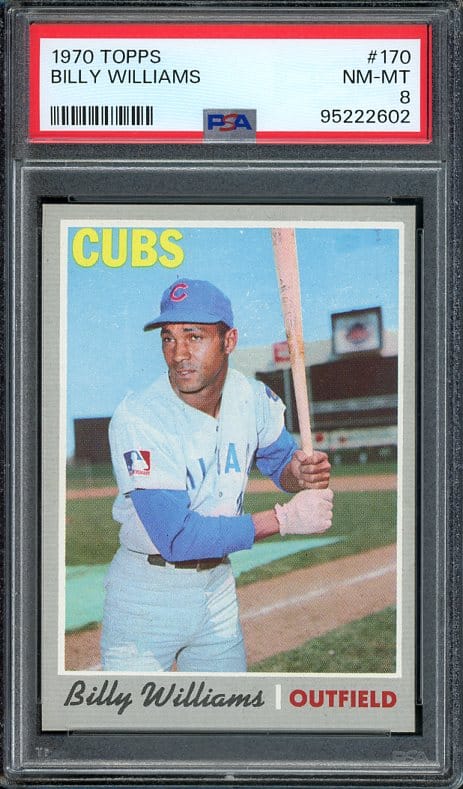 Authentic 1970 Topps #170 Billy Williams PSA 8 Baseball Card