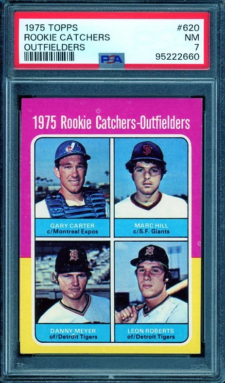 Authentic 1975 Topps #620 Gary Carter PSA 7 Baseball Card