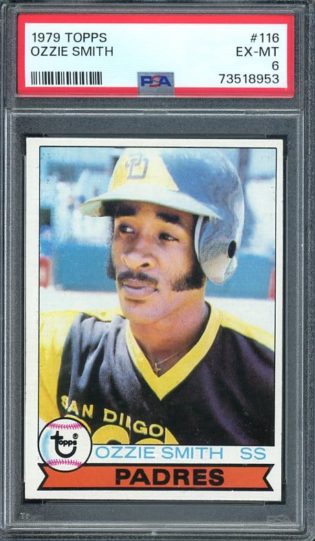 Authentic 1979 Topps #116 Ozzie Smith PSA 6 Rookie Baseball Card