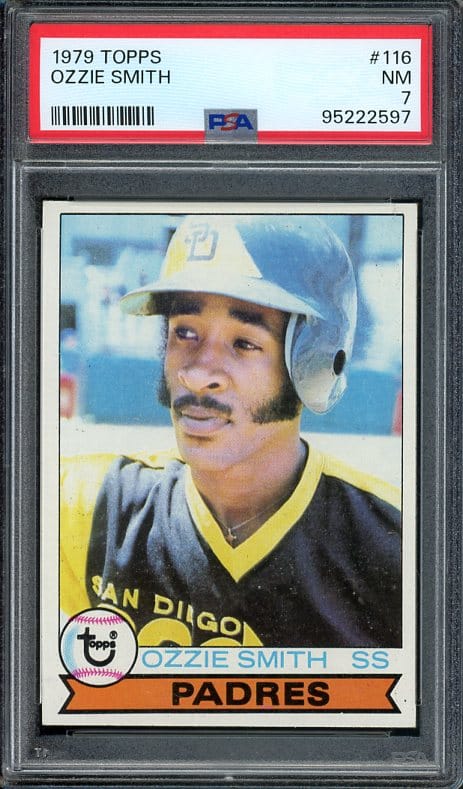 Authentic 1979 Topps #116 Ozzie Smith PSA 7 Rookie Baseball Card