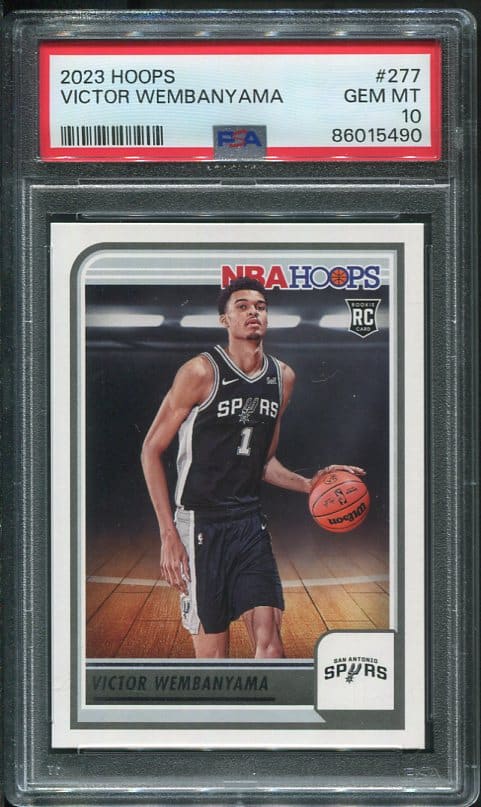 2023 Hoops #277 Victor Wembanyama PSA 10 Rookie Basketball Card