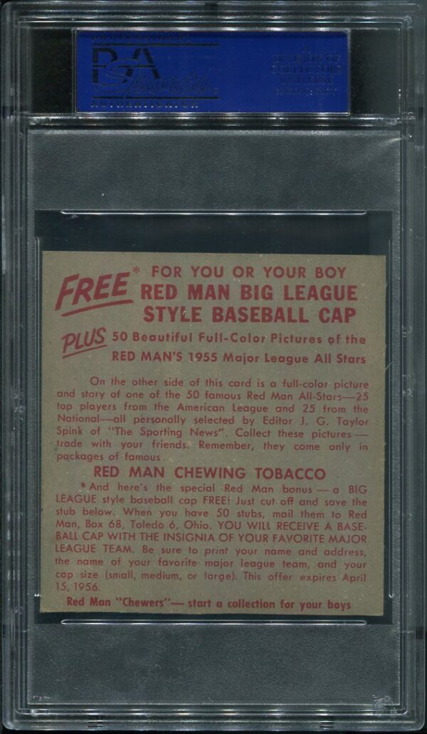 Authentic 1955 Red Man Tobacco #16 Ted Kluszewski Baseball Card