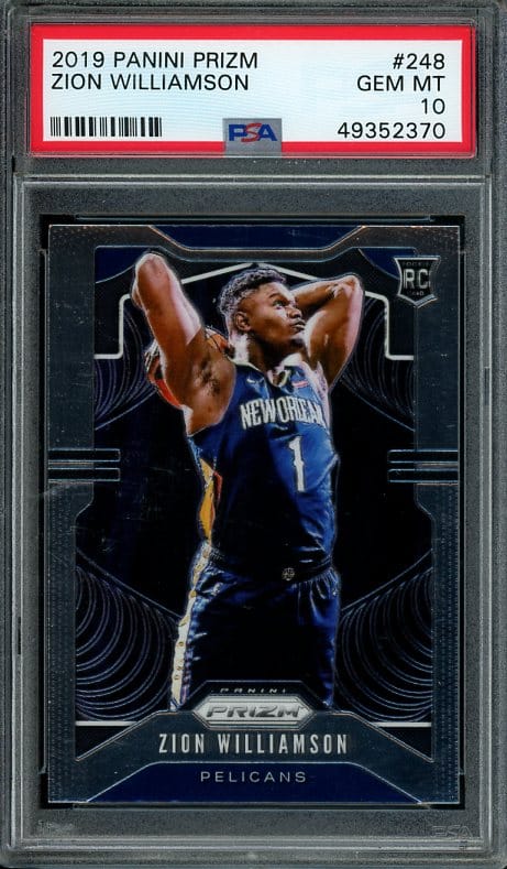 2019 Panini Prizm #248 Zion Williamson PSA 10 Rookie Basketball Card PSA 10