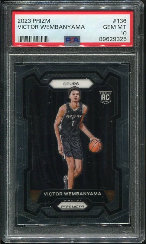 2023 Prizm #136 Victor Wembanyama PSA 10 Rookie Basketball Card