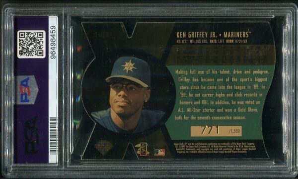 1997 SPx #19 Ken Griffey Jr. Bound For Glory PSA 9 Baseball Card