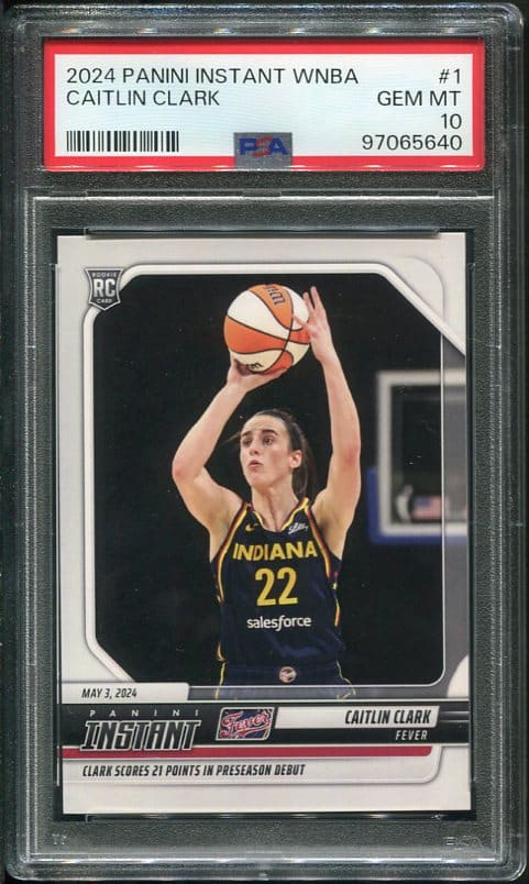 2024 Panini Instant WNBA #1 Caitlin Clark PSA 10 Rookie Basketball Card