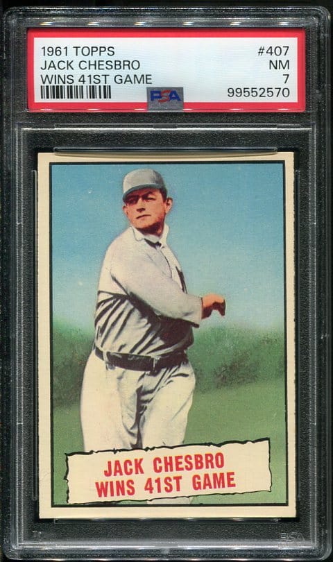 Topps Jack Chesbro Wins St Game Psa All Star