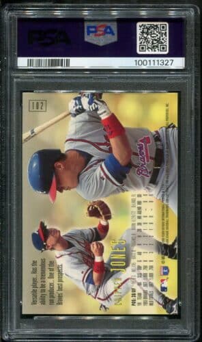 1995 Emotion #102 Chipper Jones Psa 10 Hof (100111327) - All Star Cards Inc