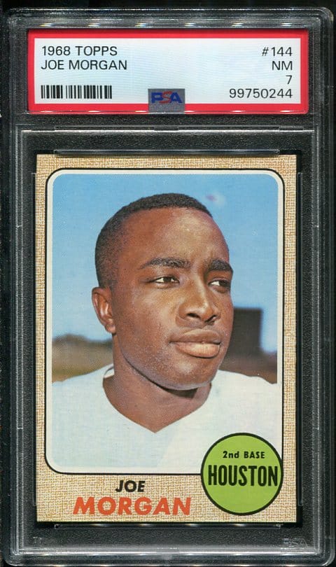 Authentic 1968 Topps #144 Joe Morgan PSA 7 Baseball Card