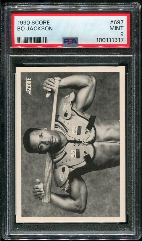 Authentic 1990 Score #697 Bo Jackson PSA 9 Card